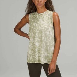 Lululemon All Yours Tank Top - Marmoleado Tie Dye White Opal Rosemary Green